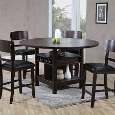 You could discovered one other counter height dining table with lazy susan better design ideas. 5 Piece Lazy Susan Pub Table Set Round Dining Table Sets Dining Room Sets Espresso Dining Tables