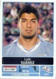 Luis Suarez Of Uruguay 2011 Copa America Card Copa America Luis Suarez Goleadores