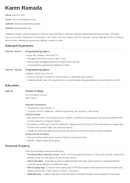 It shows how to write educational summary, career profile, etc. Computer Science Internship Resume Template For Students In 2021