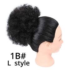 The detachable buns come in three colors, black, brown and blonde. Hair Bun Black Brown Blonde Chignon Hairpiece Fake Ponytail Hair Extensions Wig With Clip Afro Curly Hair Style 4 6inches Wantitall
