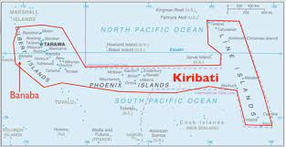 Kiribati's 33 atolls, with a total area of only 811 km², are scattered over an area of 3.5 million km². é£›å'è©©å'Œé æ–¹ æˆ'åœ¨å‰é‡Œå·´æ–¯ ä¸–ç•Œçš„ç›¡é ­