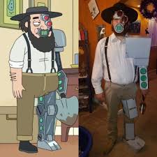 Cyborg was discovered by his father after the attack of monster in his laboratory created due to we would like to share the costume of cyborg for halloween & cosplay for those who always willing to. I Hear You Like Amish Cyborg Costumes Here S Mine Rickandmorty