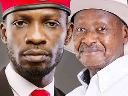 I will never step at Museveni's swearing in ceremony even though I was  invited, am the President and he knows it very well.. Bobi Wine.
