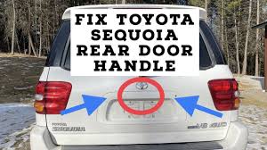 How to change a broken latch handle on toyota. Toyota Sequoia Rear Door Handle Latch Replacement 01 07 Youtube