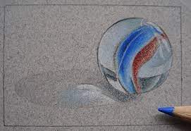 How To Draw A Marble: Step By Step Realistic Drawing Art Lesson — Art Is Fun
