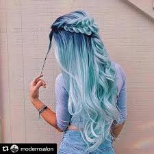 Dark Blue Roots Fade Into White Curlyhairideas Light Blue Hair Blue Ombre Hair Ombre Hair Color