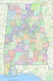 The constitution of alabama requires that any new county in alabama cover at least 600 square miles (1,600 km 2) in area, effectively limiting the creation of new counties in the state. Alabama County Map Shown On Google Maps