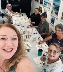 I will be teaching a Watercolour & Mixed Media painting class for Beginners 