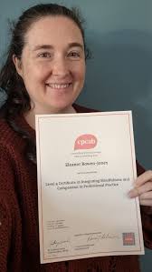 I was very happy to receive the hard copy of my qualification in teaching  Mindfulness and Compassion yesterday. I'm currently developing a group  mindfulness and compassion course for freelancers…