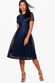 Boutique Full Skirted Prom Midi Dress Boohoo Uk Prom Midi Dress Navy Midi Dress Dresses