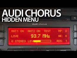 Audi A3 8p Chorus Radio Hidden Menu Service Mode Youtube Radio Audi A3 Audi