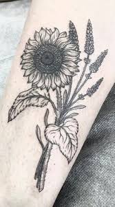 Image Result For Sunflowers And Lavender Tattoo Lavender Tattoo Sunflower Tattoos Trendy Tattoos