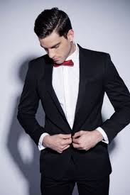 3 piece suits, 2 piece suits, big & tall suits 9a49ce9c8b1d79b1bae650df196bdf81 Black Suit Red Tie Red Bow Tie Born Realist