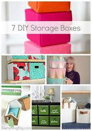 Plastic box (set of 12). 7 Diy Storage Boxes Get Organized Everythingetsy Com Diy Storage Boxes Diy Storage Storage Boxes