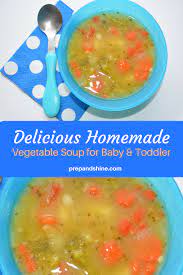Homemade Baby Food And Toddler Food Vegetable Soup Recipe For The Family Leave Chunky For Toddlers And S Baby Soup Recipe Soup For Babies Baby Food Recipes