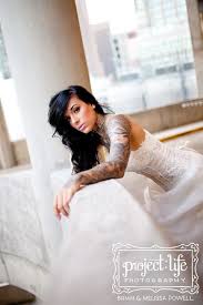 Not sure how to rock your ink on your big day? 80 Gorgeous Brides That Showed Off Their Tattoos Brides With Tattoos Gorgeous Bride Tattoed Bride