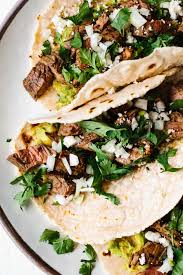 These healthful mexican chicken tacos are made with chicken thigh meat, making them especially moist. Carne Asada Tacos Downshiftology