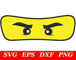 ,,er war im besitz des auges des schattens. 6 Stuck Ninja Augen Maske Svg Ninjago Augen Ninjago Geburtstag Svg