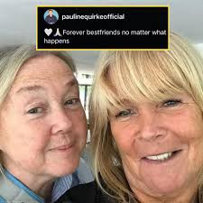 A lovely photo of best friends Pauline Quirke and Linda Robson, who've  known each other since they were children. ❤️ Sadly, many of us now know  that Pauline is living with dementia —