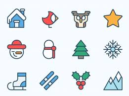 Download 25 Free Christmas Themed Icon Sets Creative Nerds SVG Cut Files