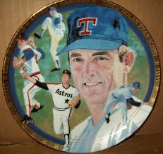 Nolan Ryan Plate "Strikeout Express" 1993 Hamilton Collection ( All 4 Teams)