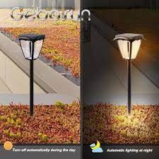 To get the best performance from a new one, let the battery charge in the sun during the day and turn off the pv panel needs full sun, so if you can, set the light in a part of the yard or garden unhindered by tree branches or other sources of shade. Gebsoun Led Solar Light Solar Garden Light Villa Garden Light Ip65 Waterproof Lawn Light Outdoor Aisle Light Plug In Floor Lamp Shopee Malaysia