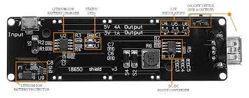 Target/electronics/panasonic 18650 rechargeable battery (96)‎. Portable Power 18650 Battery Shield For Raspberry Pi Arduino