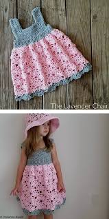 Work in end of rows: The Best 30 Free Crochet Baby Dresses