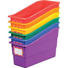 Group Colors For 6 Durable Book And Binder Holders Book Bins Book Boxes Classroom Really Good Stuff