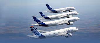 Avions de ligne en vol. Presentation Des Avions De Ligne D Airbus