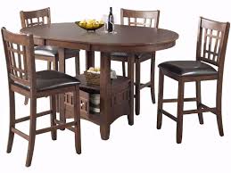Find affordable pub table (bar table) sets for your dining room. Max Cherry Pub Table With Four Chairs The Furniture Mart