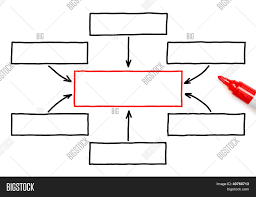 Empty Flow Chart Red Image Photo Free Trial Bigstock