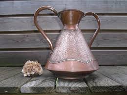 Vase Vintage Jean Goardere En Cuivre Martele Grand Pot Etsy Vase Vintage Jeans Vintage