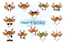 Choose from 19000+ smile graphic resources and download in the form of png, eps, ai or psd. Vectormenez Clipart Reindeer Face Clipart