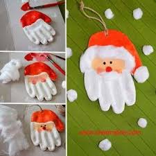 Diy Main Pere Noel En Pate A Sel Creamalice Decoration Noel Enfant Activite Manuelle Noel Bricolage Noel Enfant