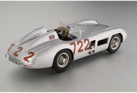 This 1st place car was driven by sterling moss averaging 157.65 km/h (97.96 mph) over 1,600 km (990 mi). Cmc 1955 Mercedes Benz 300 Slr Mille Miglia 722 M 066 In 1 18 Scale Mdiecast