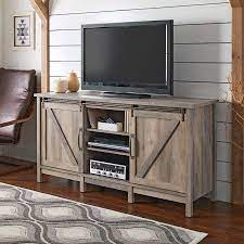 Better Homes Gardens Modern Farmhouse Tv Stand For Tvs Up To 70 Rustic Gray Finish Walmart Com Farmhouse Tv Stand Rustic Tv Stand Rustic Tv Console