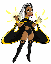 Springfield Punx Storm Warning Simpsons Characters Storm Comic X Men