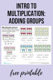 Introduction To Multiplication Adding Groups Worksheet Education Com Multiplication Math Facts Learning Math