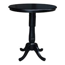 International Concepts 36 Inch Round By 42 Inch High Top Ped Table Black Round Pedestal Dining Dining Table Round Pedestal Dining Table