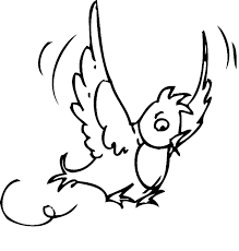 Ausmalbild Vögel Fliegender Vogel In Der Luft Kostenlos