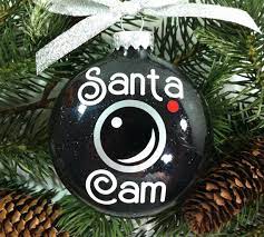 Santa Cam Ornament Christmas Ornament Santa S Watching Diy Christmas Ornaments Silhouette Christmas Santa Cam Ornament