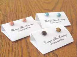 I had mine on hand (as a graphic designer, i have tons of you may want to use a graphic of your own identity or some simple text. Post Or Stud Earring Packaging Jewelry Making Journal