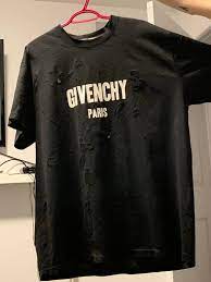 Givenchy Lrg Givenchy Distressed Tee Grailed
