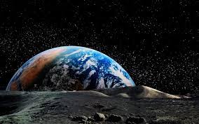 Earth Illustration Wallpaper Nature Landscape Planet Space Moon Horizon Wallpaper Earth Planets Wallpaper Earth Illustration