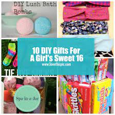 Also, you can find lots of vendors online that can arrange the items of your choice. 10 Diy Gifts For A Girl S Sweet 16