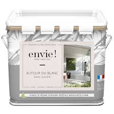Vous n'avez pas le temps de faire la peinture? Peinture Mur Plafond Et Boiserie Envie Depolluante Blanc Poudre Velours 5 L Leroy Merlin
