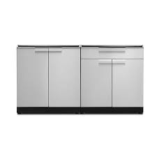 Made from a sturdy, corrosion resistant aluminum frame and protected shop cal flame modular outdoor kitchen modular outdoor sink and side burners in the modular outdoor kitchens department at lowe's.com. Newage Products Modular Outdoor Kitchen Outdoor Kitchen Modular Cabinet Lowes Com In 2021 Outdoor Kitchen Cabinets Modular Outdoor Kitchens Kitchen Modular