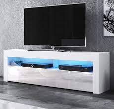 Tv Lowboard Live In Weiss Hochglanz 140 X 50 Cm B 140 x t 55 x h 50 cm. tv lowboard live in weiss hochglanz 140 x 50 cm mit led beleuchtung