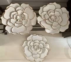 Maybe you would like to learn more about one of these? White And Gold Flower Wall Decor Furniture Home Living Home Decor Other Home Decor On Carousell